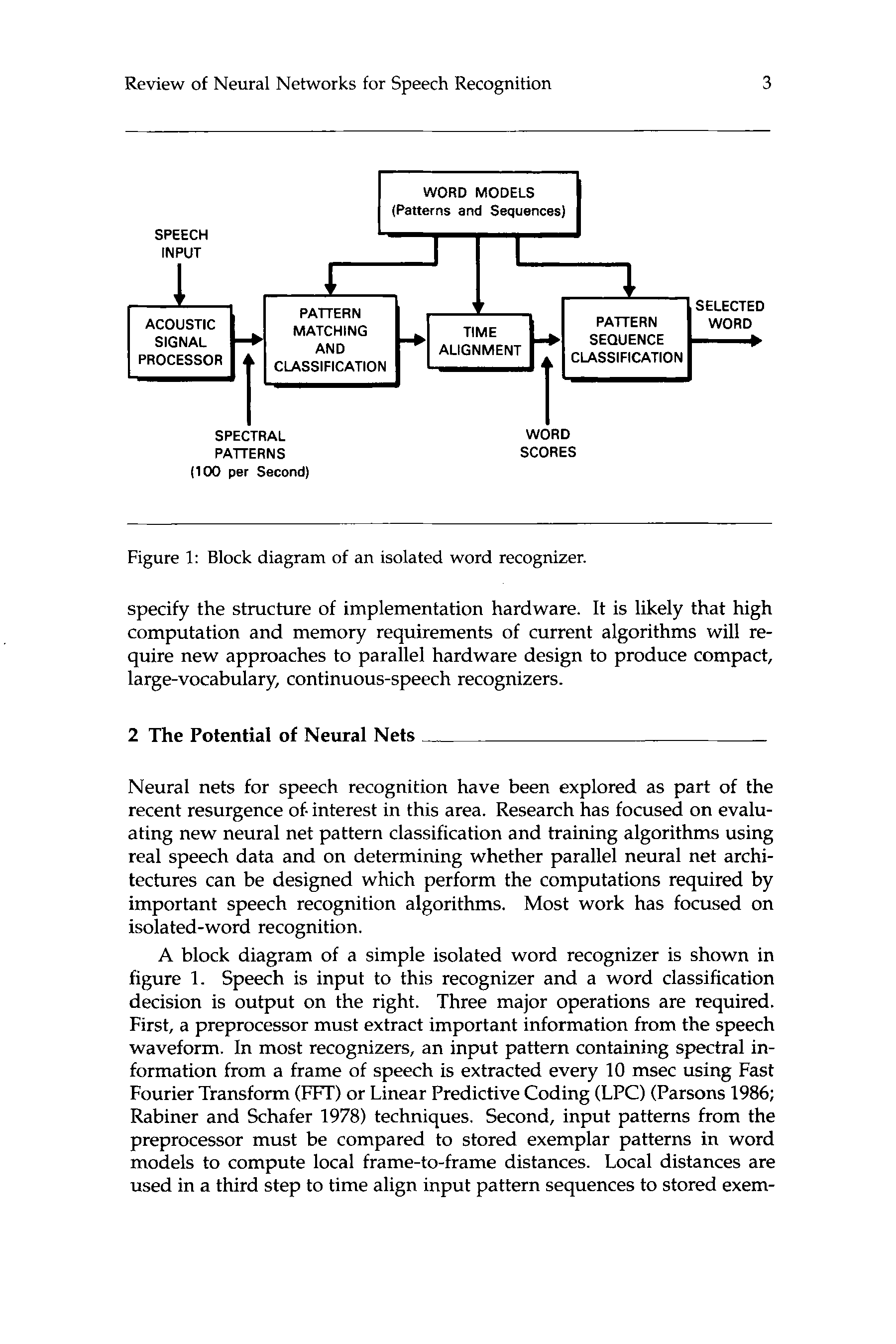 Review  of  Neural Networks  for  Speech Recognition image