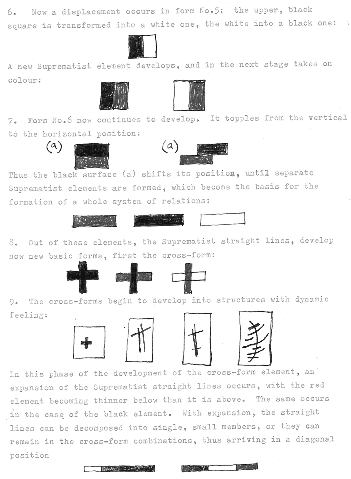 16-mm film strips from Hans Richter’s unfin- image